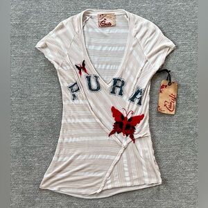 Blue Cult NWT Pura Butterfly Top